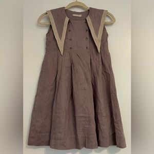 Purple Carbon Soldier sailor style dress